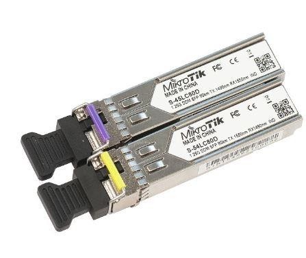 SFP-модуль MikroTik S-4554LC80D (трансивер) SFP-модуль MikroTik S-4554LC80D (трансивер)